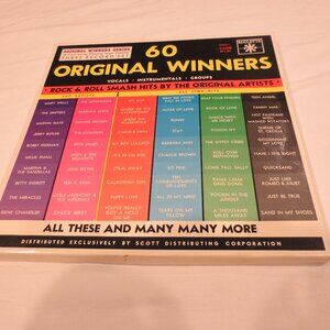 RARE Vtg Original Winner Series 60 Rock-N-Roll Hits 3 Record Set in Original Box
